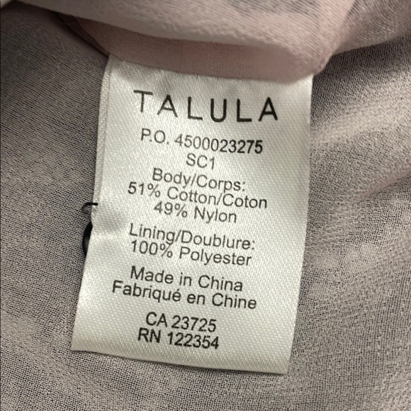 Talula Aritzia Betty Black Lace Tank Top with Pink Lining Size M - Picture 3 of 11